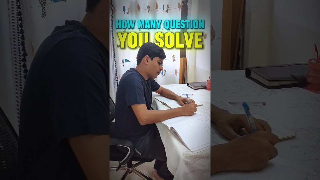 IIT JEE Top 50 Rankers Solve How Many Questions Per Day 🤔😱| IIT Motivation #shorts #esaral #iit #jee