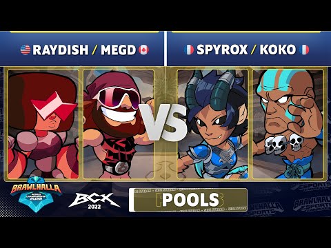 Raydish & megd vs. Spyrox & Koko - Pools - Brawlhalla World Championship 2022