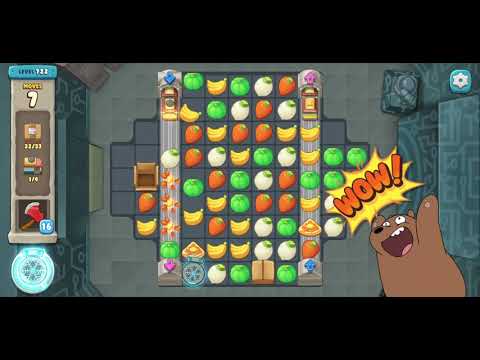 We Bare Bears Match3 Repairs Level 722 - No Boosters