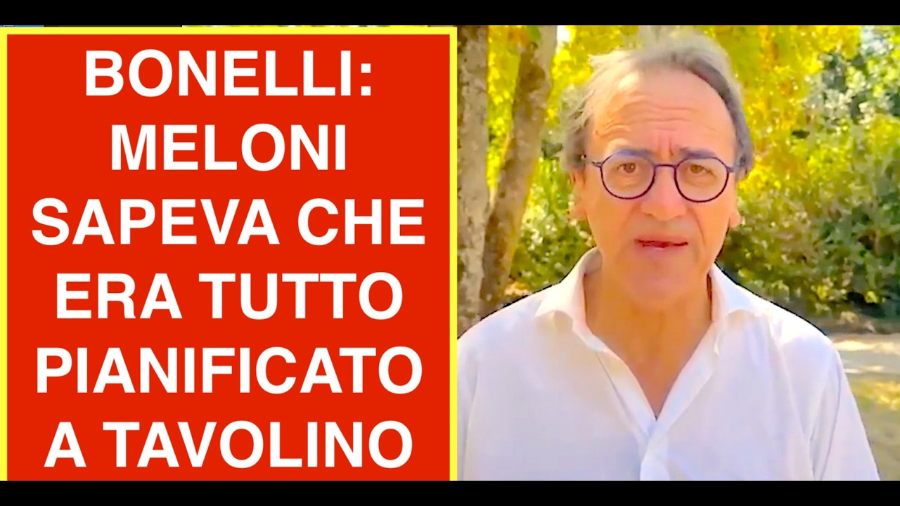 BONELLI: MELONI SAPEVA CHE ERA TUTTO PIANIFICATO A TAVOLINO E LO HA USATO PER I VOTI