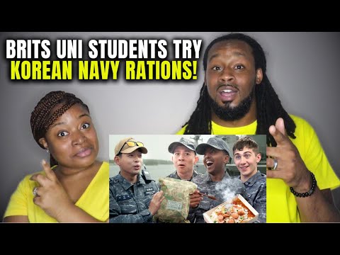 🇰🇷British Uni Students Try Korean Navy Rations for the First Time ON A WARSHIP |The Demouchets REACT