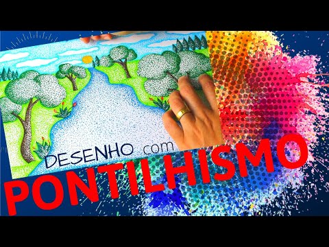 Desenho com Pontilhismo