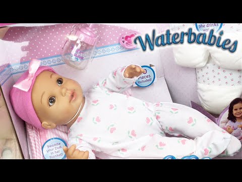 Water Babies Special Delivery Baby 25th Anniversary Drink and Wet Doll Unboxing Feeding & Details! Video