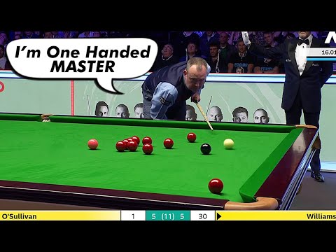 Mark Williams One Handed Escape In Deciding Frame Against Ronnie O'Sullivan