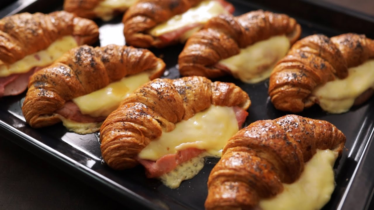 Ham and Cheese Croissants - Quick, Easy and Impressive Breakfast or Brunch