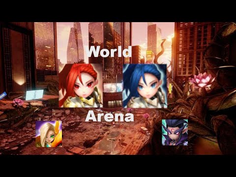 SUMMONERS WAR | Ophilia + Josephine with Seara,Pater and Verdehile | World Arena