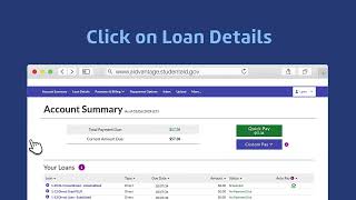 How to view loan details in your Aidvantage account