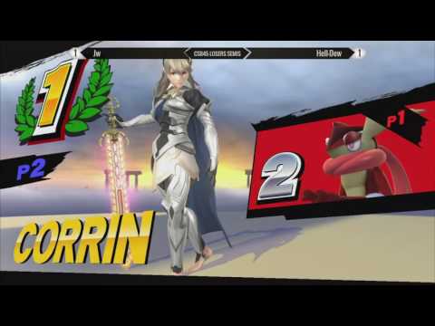 CSB 45 - Jw (Greninja) vs Helldew (Corrin) - SSB4 LSF