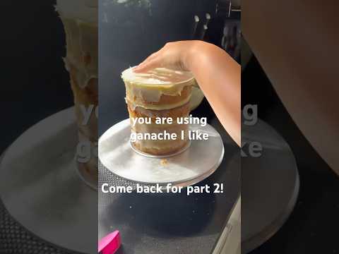 Ganaching with white chocolate ganache part 1!