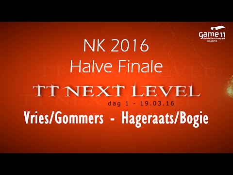 NK 2016 Halve Finale: Vries/Gommers - Bogie/Hageraats