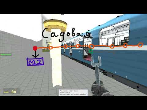 Garry's Mod metrostroi ОБЗОР НА КАРТУ ПРАВОБЕРЕЖНОЙ ЛИНИИ ПЕТЕРБУРГСКОГО МЕТРО 1991 года