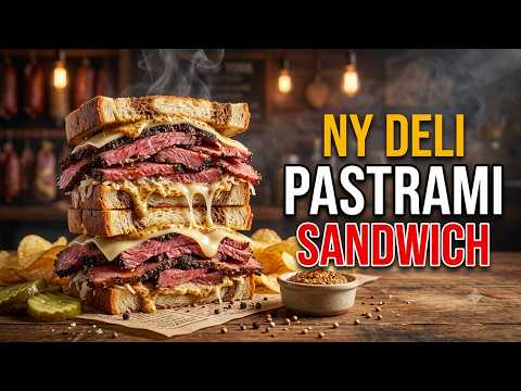 The Ultimate New York Deli Pastrami Sandwich Recipe | Juicy, Tender & Easy Homemade Classic