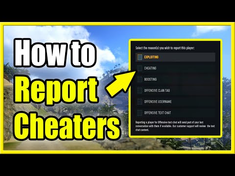 Part of a video titled How to Report a Cheater in Call of Duty Vanguard & Warzone (Stop ...