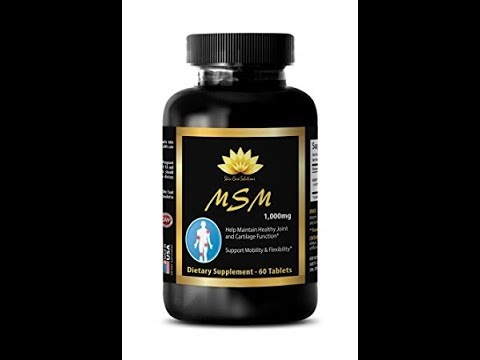 Joint support supplements - MSM (Methylsulfonylmethane) - Msm supplement - 1 Bottle 60 Tablets