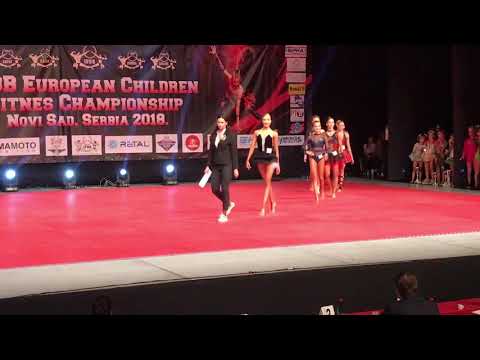 Awarding ceremony. European Children’s Championships 2018. 14 years.