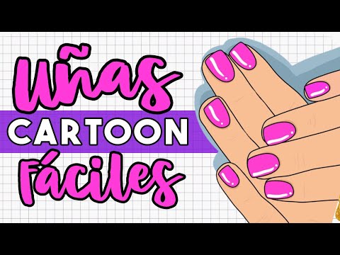 ¡VIRALES EN TIK TOK! UÑAS CARTOON FÁCILES 💅🏻