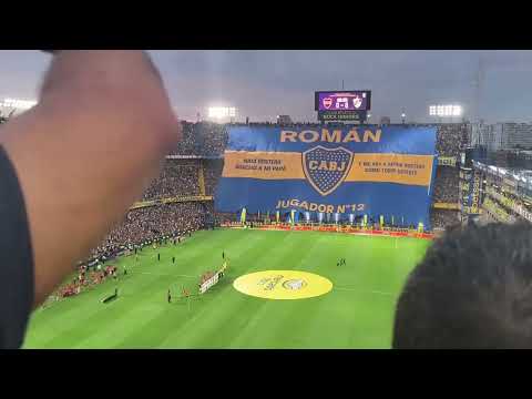 "RECIBIMIENTO DE BOCA JRS VS PLATENSE" Barra: La 12 &bull; Club: Boca Juniors