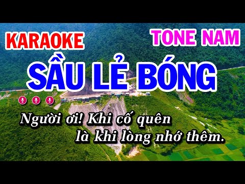 Karaoke Sầu Lẻ Bóng | Nhạc Sống Tone Nam | Karaoke Công Trình