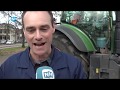 Boze boeren protesteren bij het Provinciehuis in Haarlem