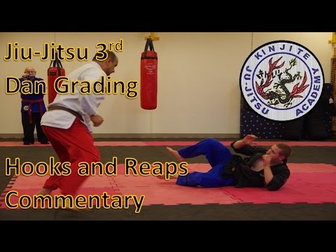 Jiu-Jitsu 3rd Dan Grading: Hooks + Reaps (Commentary)