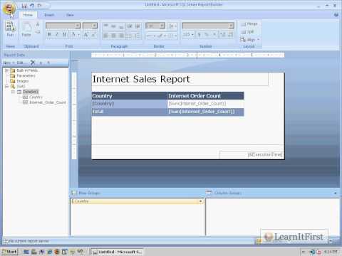 Creating Basic Reports from an SQL Server Analysis Services Cube