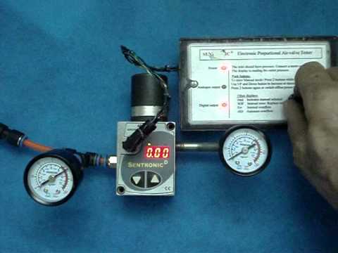 Testing of air pressure regulator