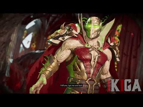SPAWN MEETS SPAWN DIALOGUE ALL INTROS & VICTORIES - MORTAL KOMBAT 11 ULTIMATE VERSION