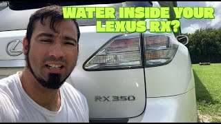 Leaks WATER inside your Lexus RX 350 450h 2010-2015, how to solve it