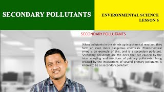 Secondary Pollutants | Christ OpenCourseWare