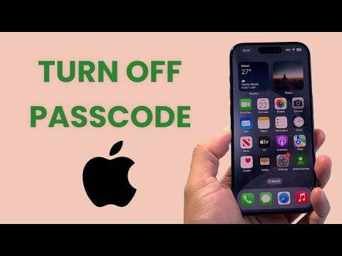Iphone Passcode Turn Off