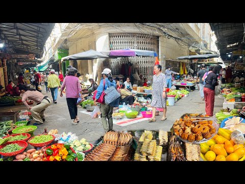 Cambodian Fresh Market & Amazing Countryside Street Food Tour 2026 - Fried Snack, Fresh Food & More 