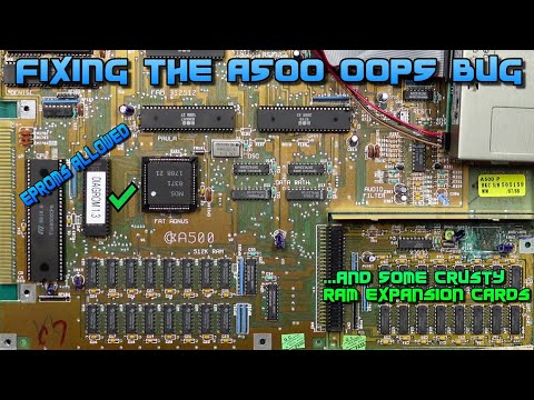 Permanent fix for the Amiga 500 rev.5 OOPS bug, and some corroded RAM expansion cards