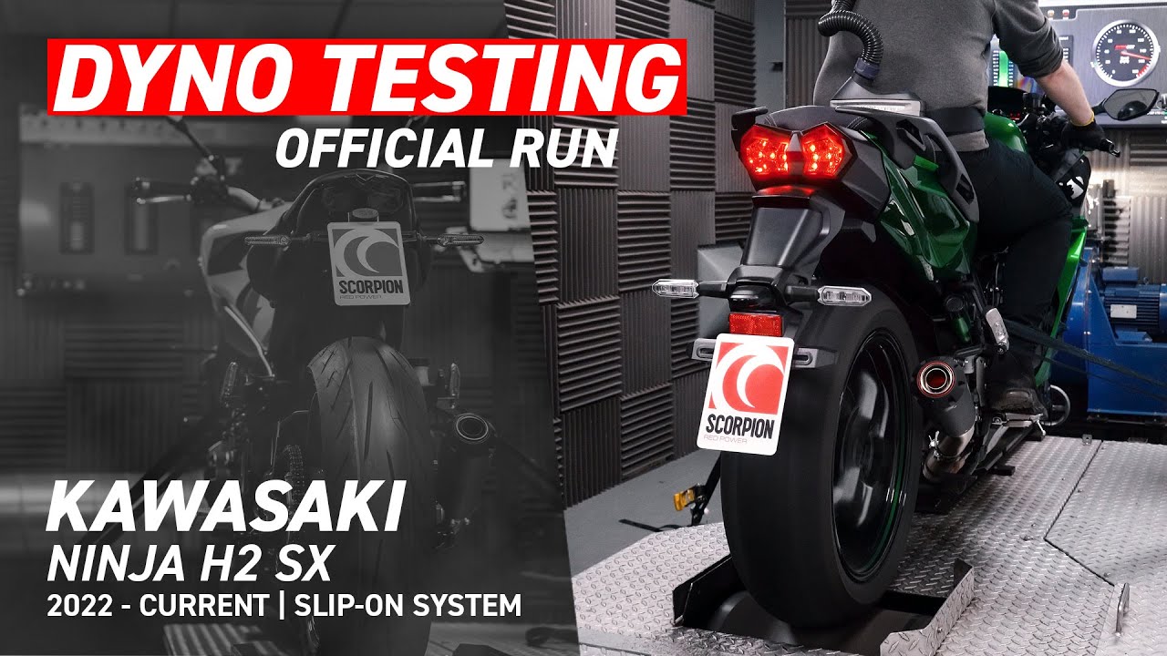 Scorpion Red Power Slip-On Exhaust - Kawasaki Ninja H2 SX (22-25) Video