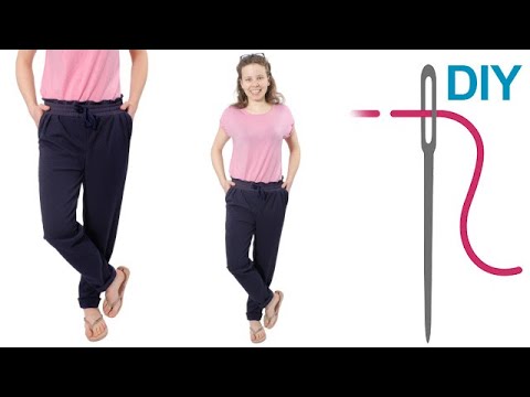 Einfache Hose mit Taschen nähen für Anfänger – DIY Wohlfühlhose "ISABEL"