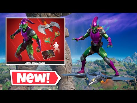 New GREEN GOBLIN Bundle Gameplay in Fortnite! (GOBLIN GLIDER)