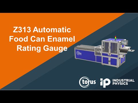 Video do Medidor Automático de Exposição de Metal Z313 para Latas de Alimentos