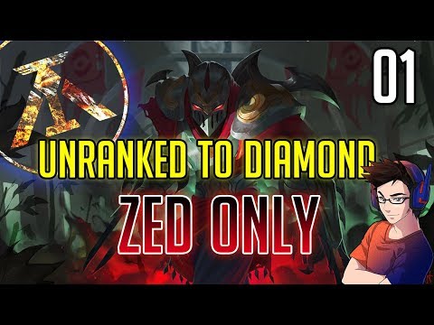 SI PARTE DA MOLTO IN BASSO - UNRANKED TO DIAMOND - ZED ONLY