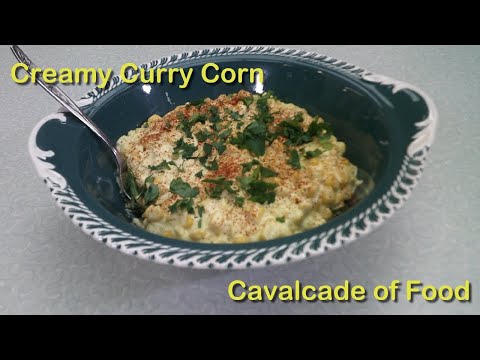 Creamy Curry Corn - a fast and easy side dish that stands out!