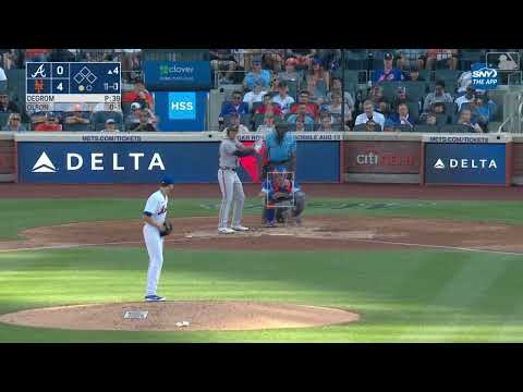 Jacob deGrom INSANE OVERLAY against Matt Olson! 8/7/22