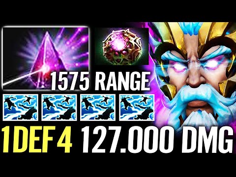 🔥 127.000 Damage ZEUS 1vs4 Complete Defender —1575 Range Seer Stone + Octarine Offlane Dota 2 Pro