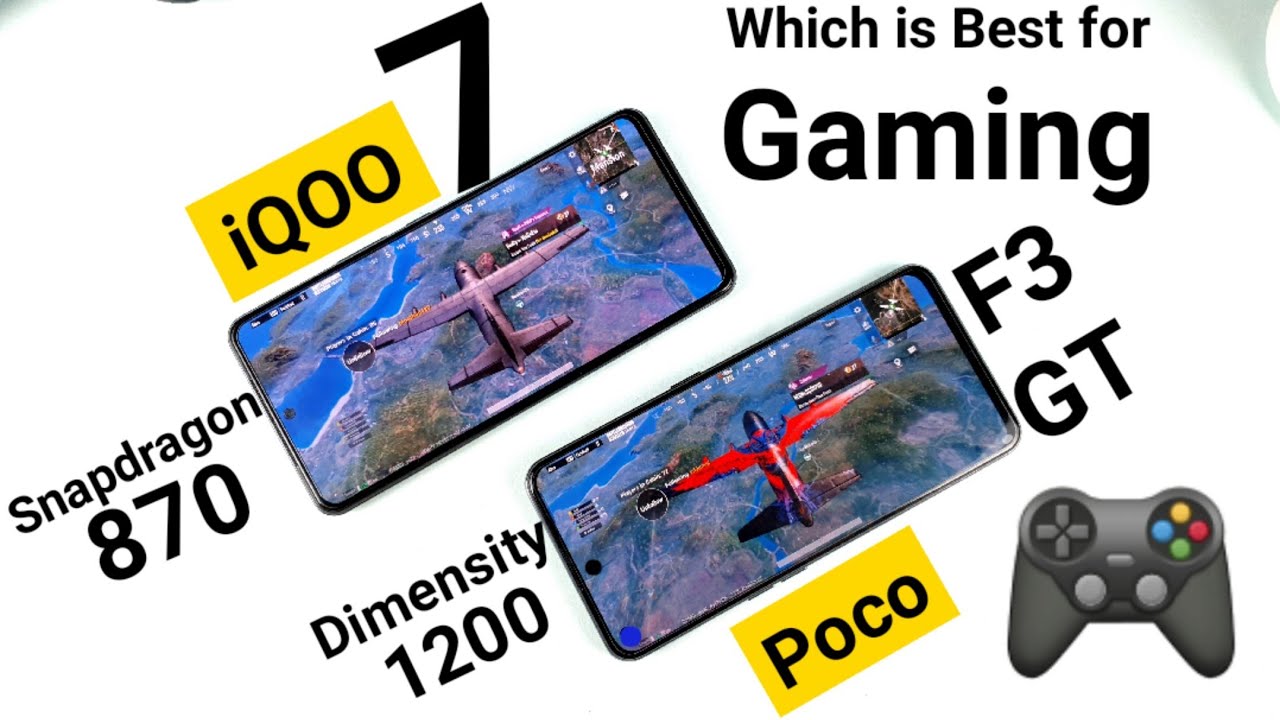 Poco F3 GT vs iQOO 7 which is Best for Gaming Snapdragon 870 vs Dimensity 1200 🔥🔥🔥