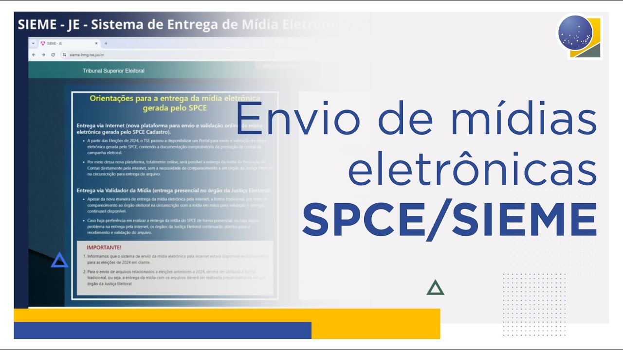 Prestação de Contas: como candidatas e candidatos podem enviar mídias eletrônicas online