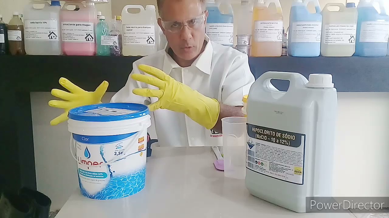 V 2 APRENDA PREPARAR O CLORO PARA ALVEJAR ROUPAS VIDEO 2  | com Casa do sabão 2021