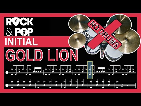Gold Lion - Drumless Track With Notation (Trinity Grade Initial)