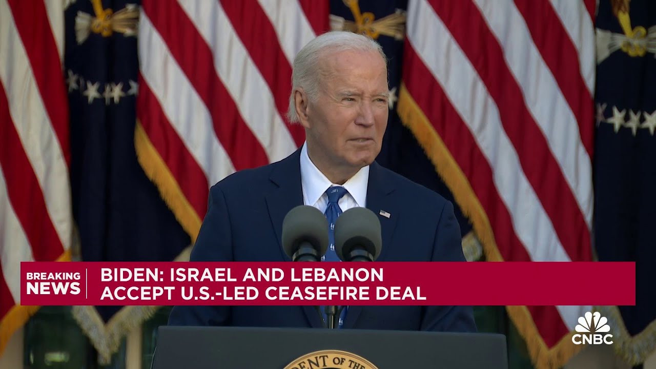 Israel-Lebanon permanent ceasefire has been accepted, Biden says