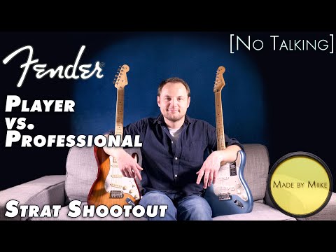 Fender Player Series Strat vs. Fender American Professional Strat [No Talking]
