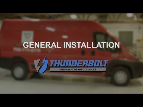 Thunderbolt Anti-Theft Deadbolt Locks For Work Vans