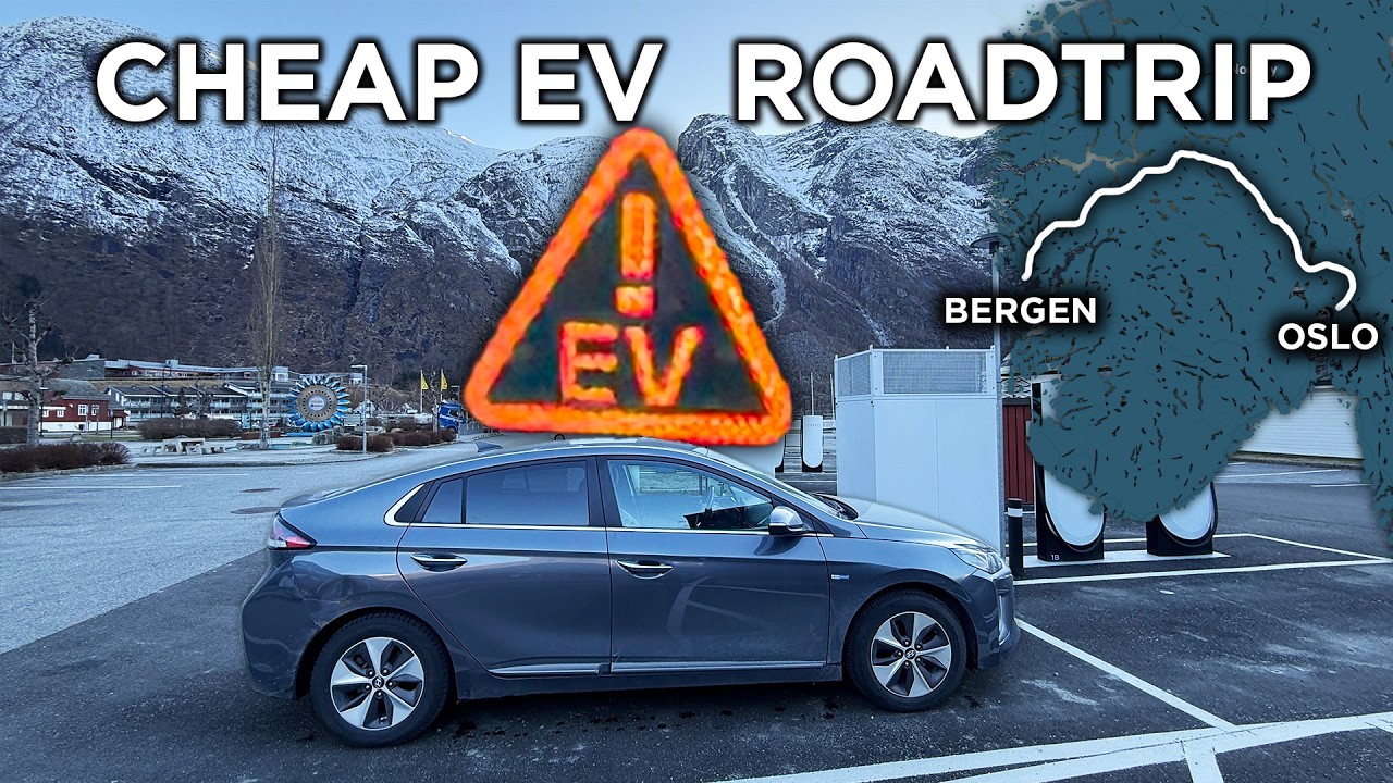 I Drove This €9,000 EV Across Norway - Hyundai IONIQ w/ 38 kWh