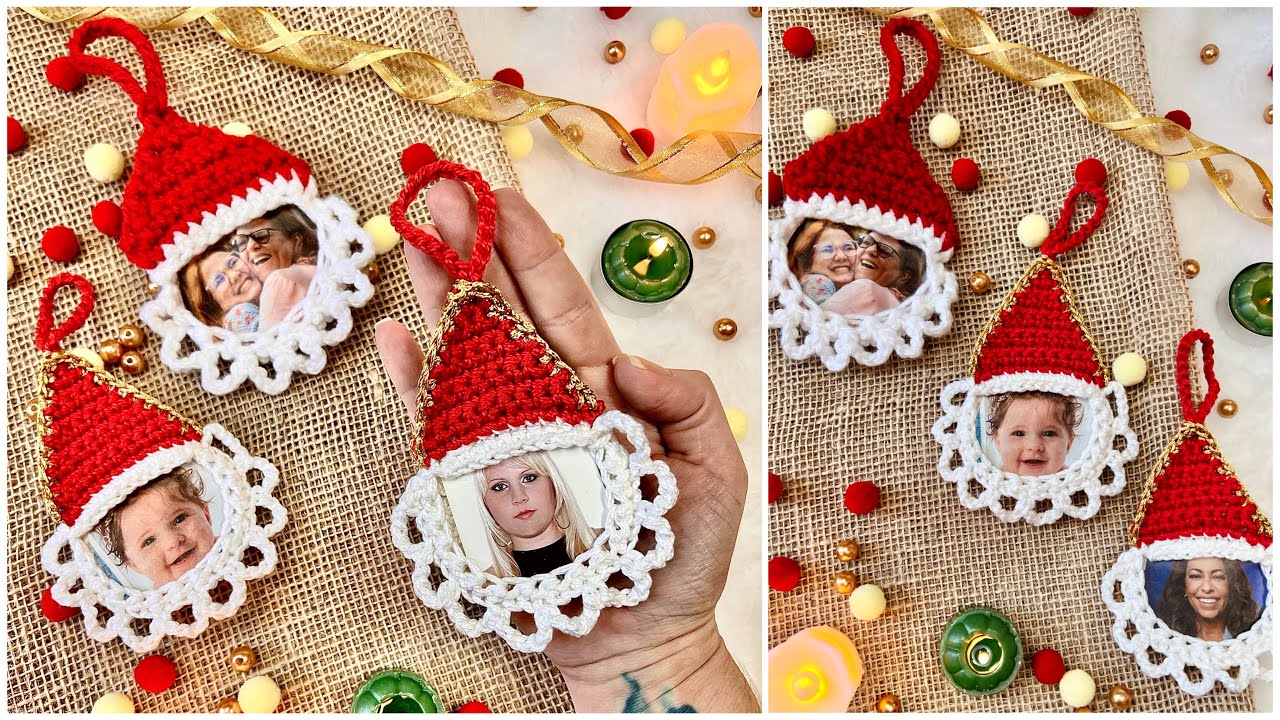 Papai Noel - Porta fotos - Enfeite Natalino