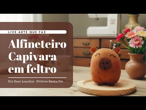 Alfineteiro Capivara em feltro | por Dani Leardini